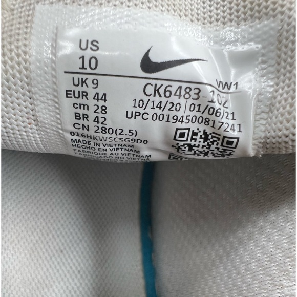 Nike Men’s Air Max 270 Golf Size 10 ‘White Black’ Shoes Sneakers [CK6483-102] - Picture 11 of 12